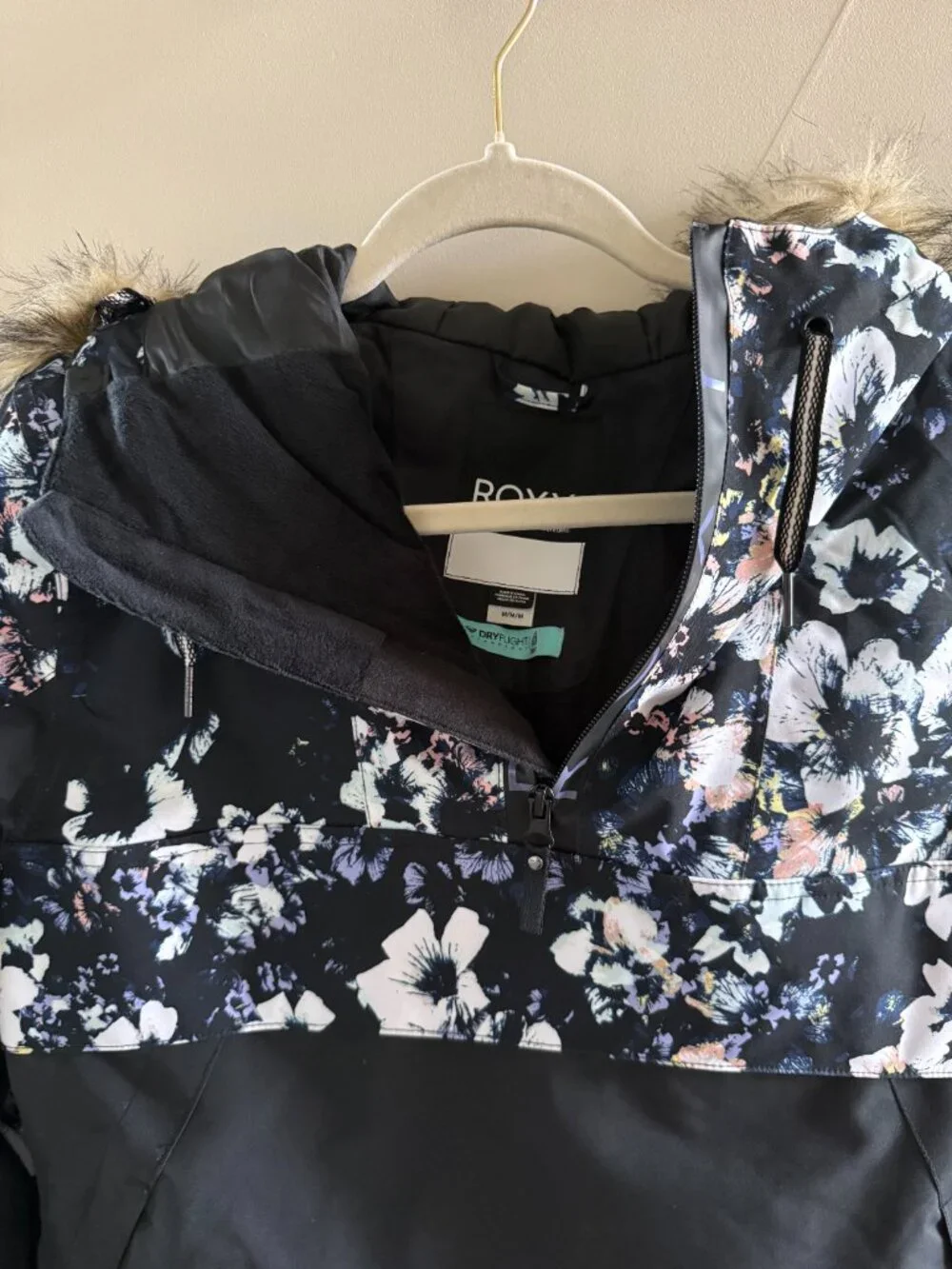 Roxy Shelter 10K Pullover Snow Jacket Insulated NWT Size M